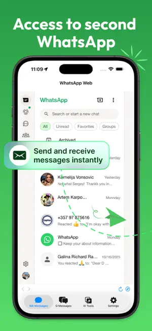 DualChat: WA Web & Messages screenshot 1