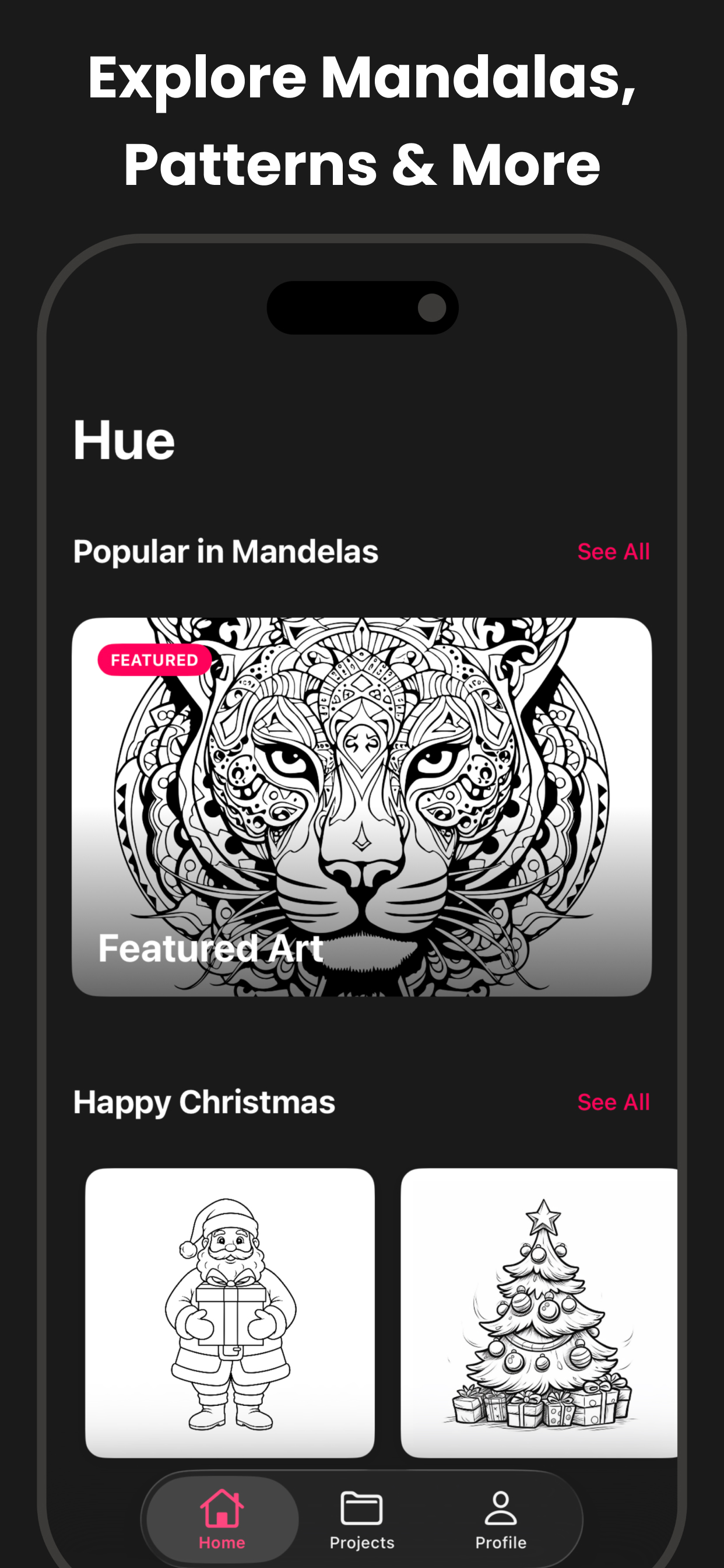 Adult Colouring Book - Hue