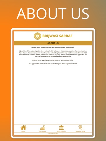 Brijwasi Sarraf iPad screenshot