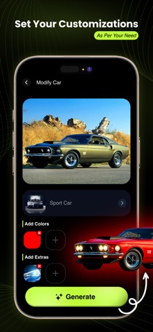 Car AI Modification :AI Design iPhone screenshot
