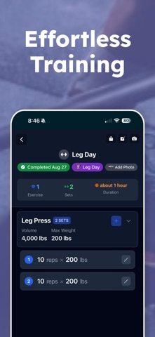 Workout Tracker: Reps and Sets Screenshot 6 of 9