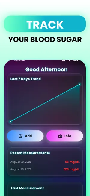Blood Sugar Tracker: BS Log screenshot 1