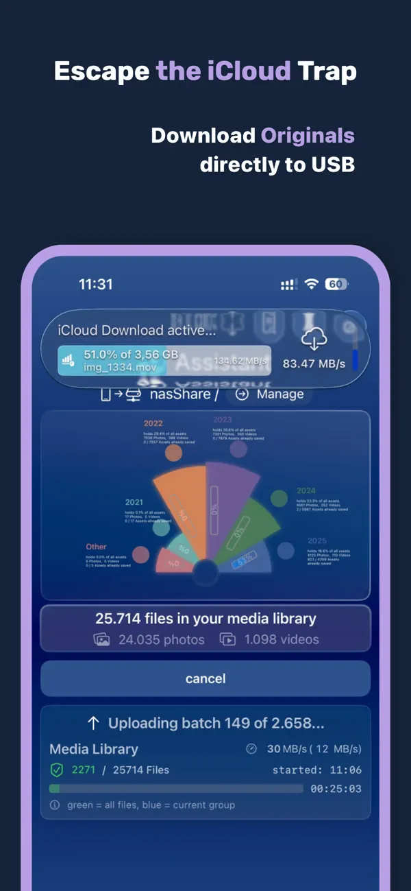 Loomey - Photo & Media Sync Screenshot 3
