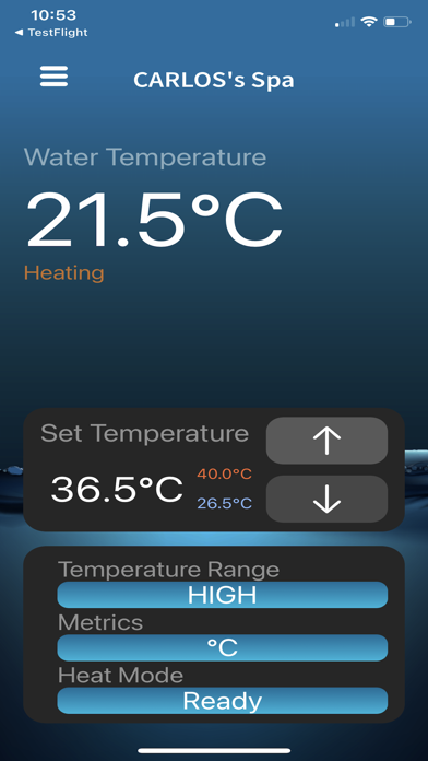 ControlMySpa Screenshot 1 - AppWisp.com