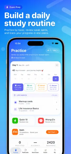 InsurePrep: License Exam Prep screenshot 1