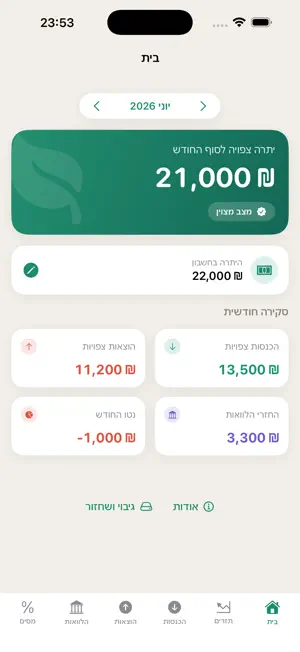 תזרים - עושים סדר בכסף screenshot 1
