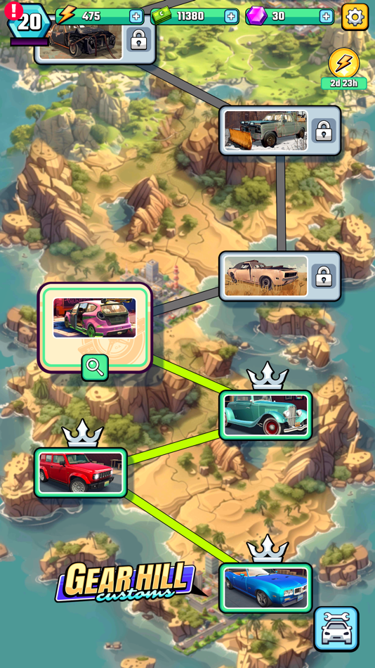 #5. Gear Hill Customs (iOS) 作者: DieNo Games Oy