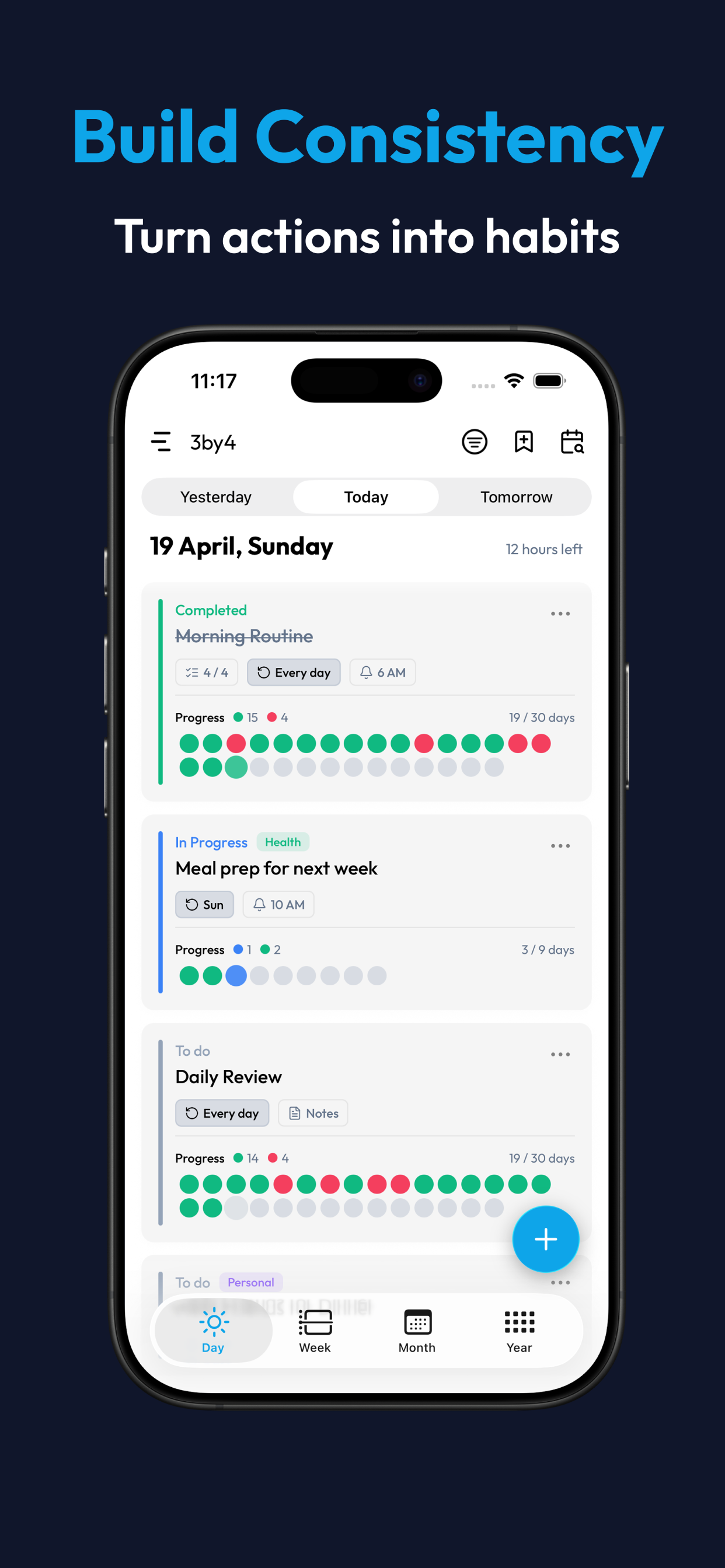 3by4: Task & Goal Planner