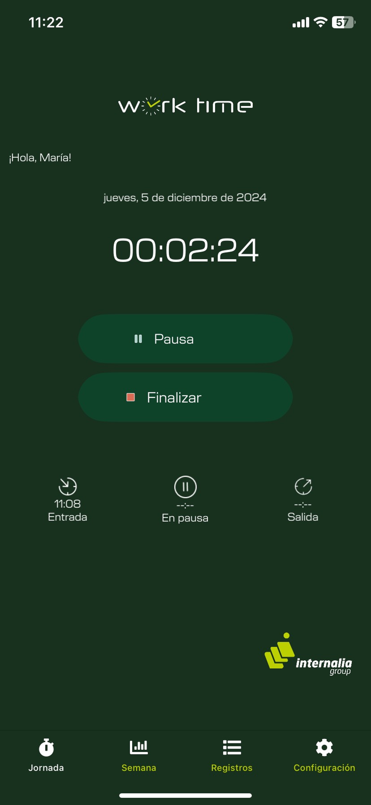 Work Time App