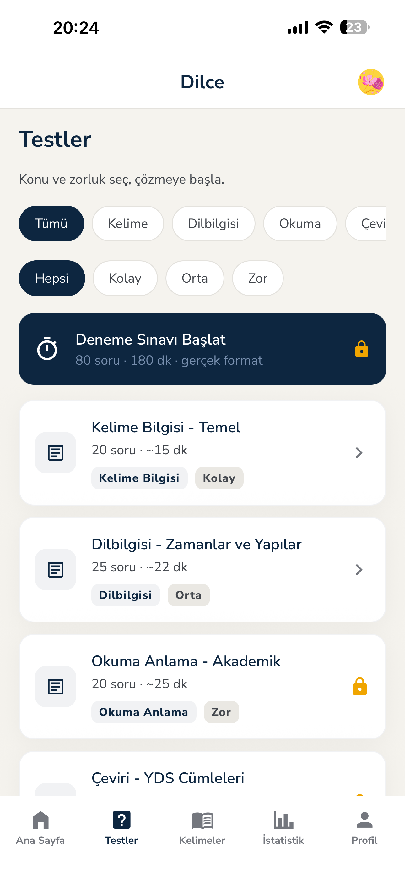 Dilce: İngilizce Öğren