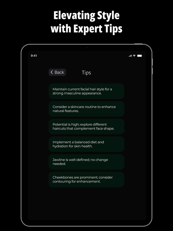 Alpha Aura: Looksmax & Umax AI iPad screenshot 4 - Utilities app