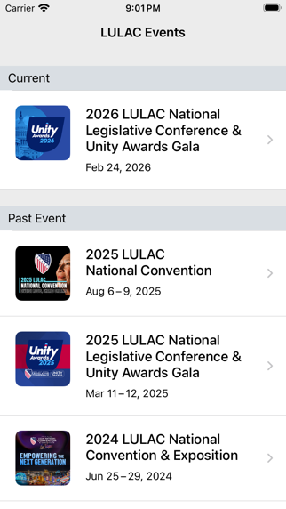 LULAC Events iPhone screenshot 1 - Social Networking app