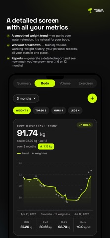 Torva: Hypertrophy Tracker Screenshot 7 of 8