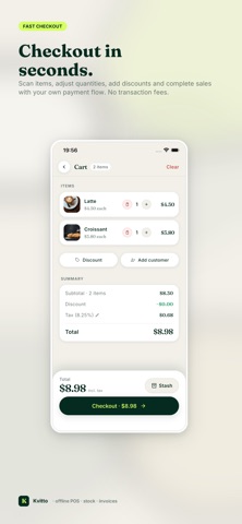 Kvitto: POS Cash Register iPhone screenshot