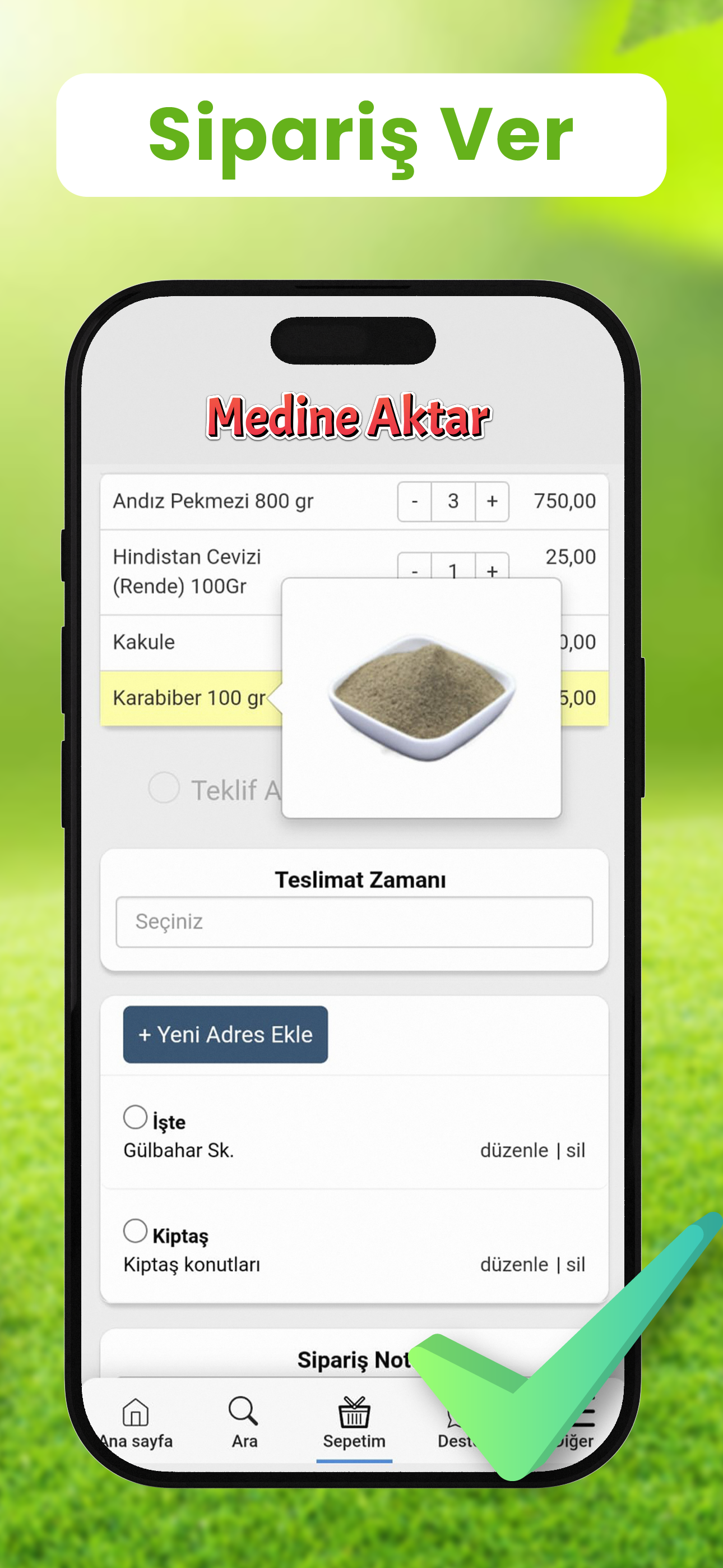 Medine Aktar - Online Sipariş
