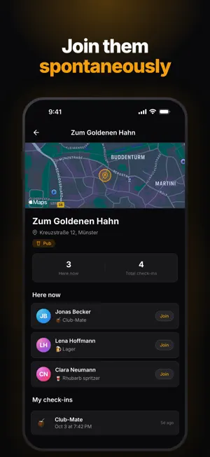 HopUp: Nightlife & Friend Map screenshot 4
