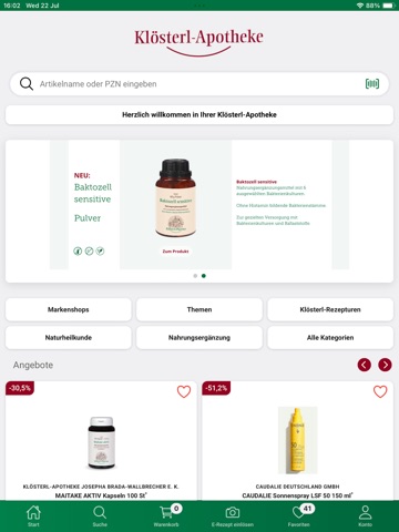 Klösterl-Apotheke iPad screenshot