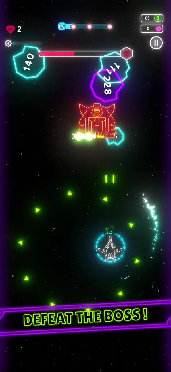 Neon Wings Hack screenshot 4 - iOS game interface