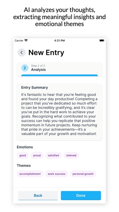 Joyful AI Journal iPhone screenshot 5 - Health & Fitness app