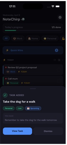 NoteChirp - Voice Task & Lists Screenshot 2 of 5