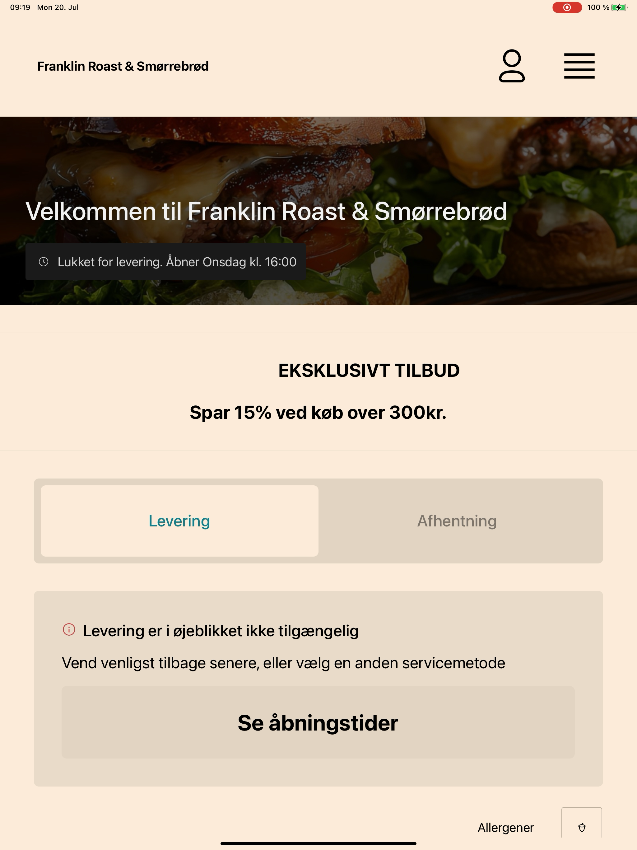 Franklin Roast & Smørrebrød screenshot 7