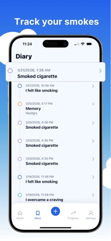 Smoke Count: Quit Smoking iPhone screenshot