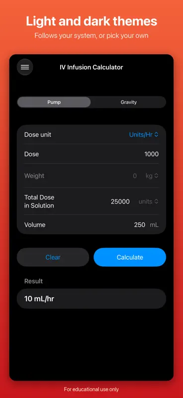 IV Infusion Calculator screenshot 6 of 6