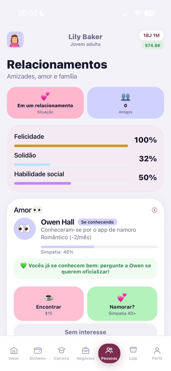 LiSi - Life Simulator iOS Mod IPA screenshot 6 - iOS game interface