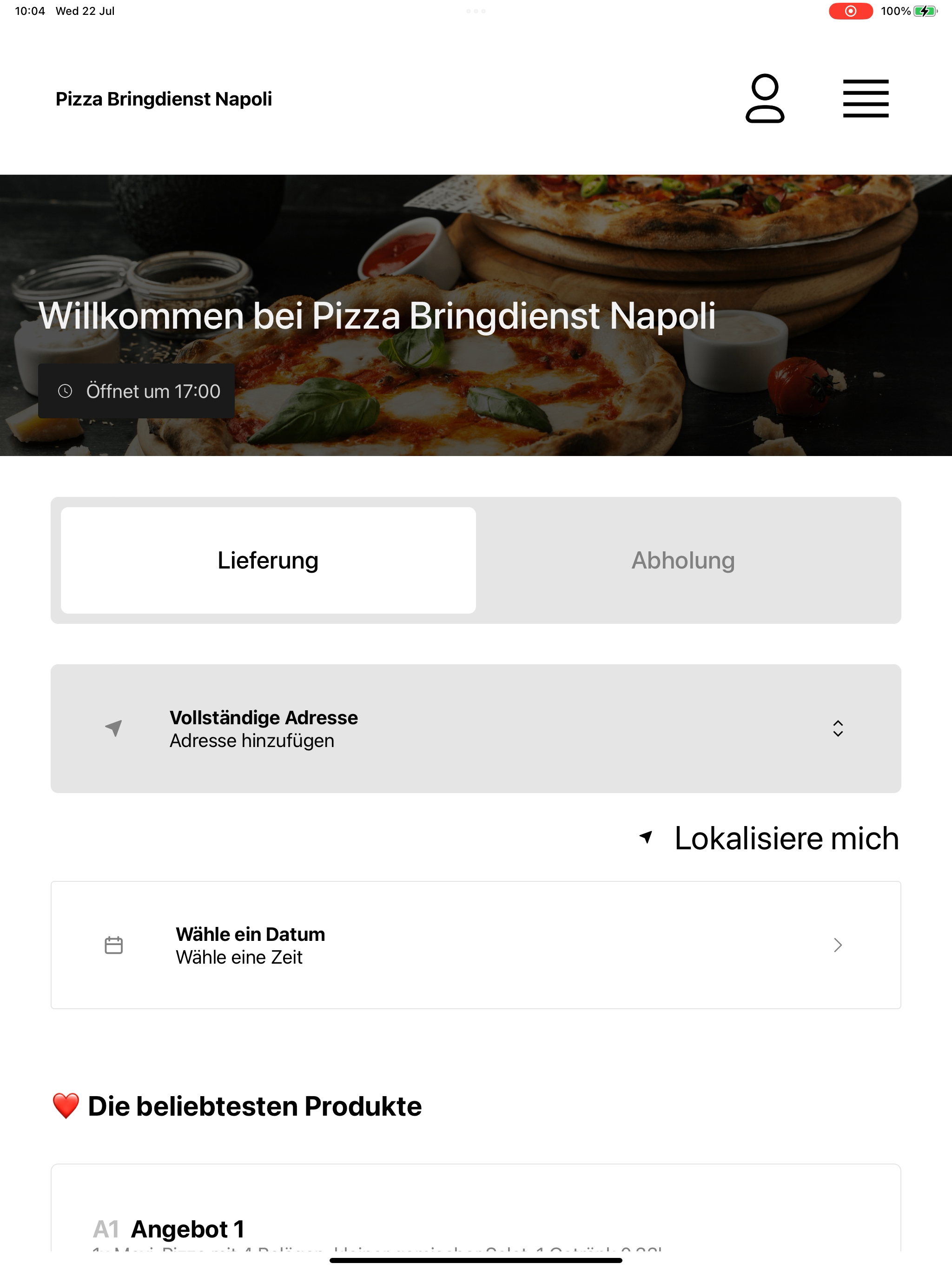 Pizza Bringdienst Napoli screenshot 13