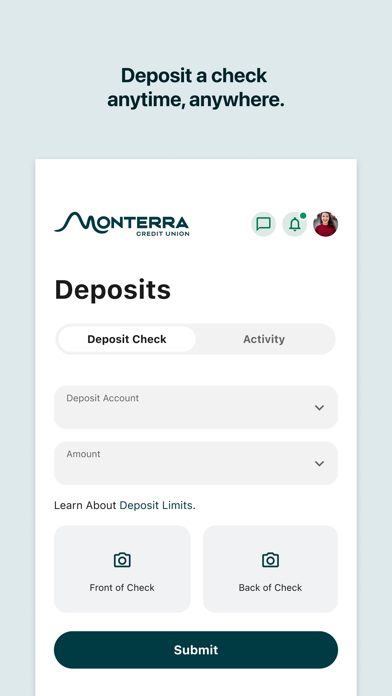 Monterra Credit Union Screenshot