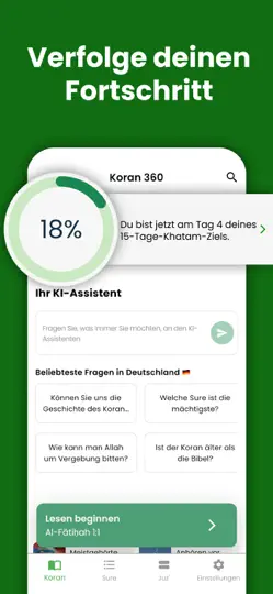 Screenshot von Koran 360: Al Quran Deutsch auf dem iPhone 4