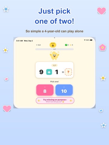 Pfft! Math - Kids & Preschool iPad screenshot