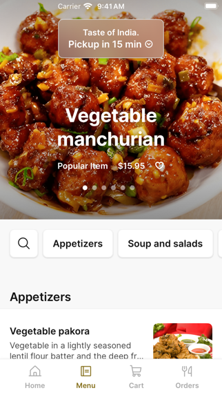Taste of India KY iPhone screenshot 2 - Food & Drink app