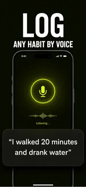 Spoke: Habit Tracker by Voice screenshot 1