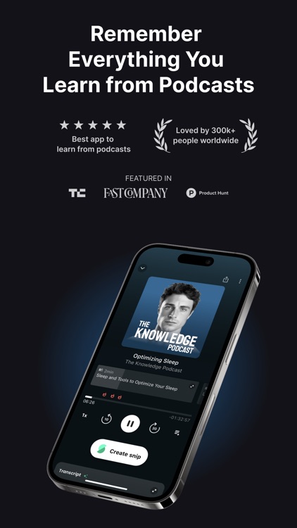 Snipd | AI Podcast Player