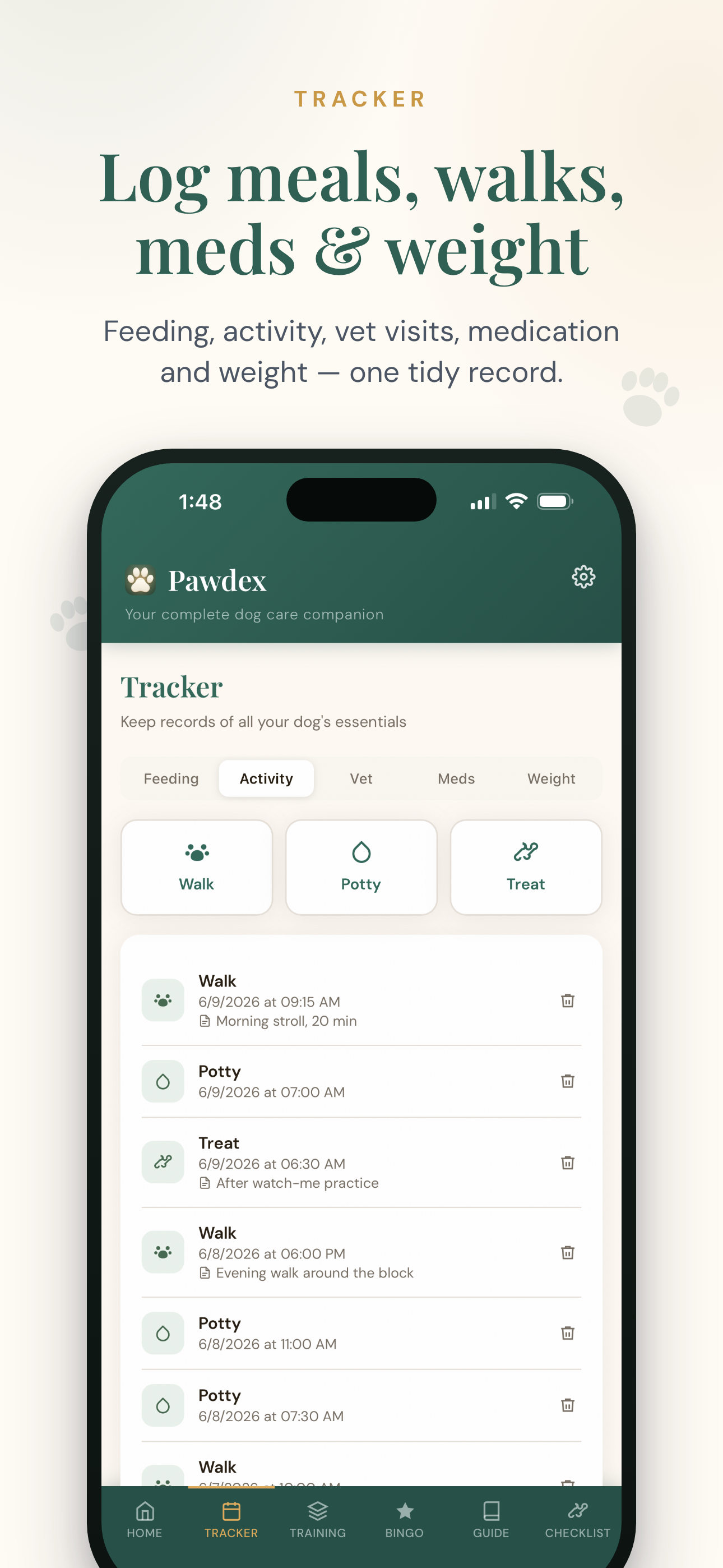 PawDex Pup Tracker screenshot 2