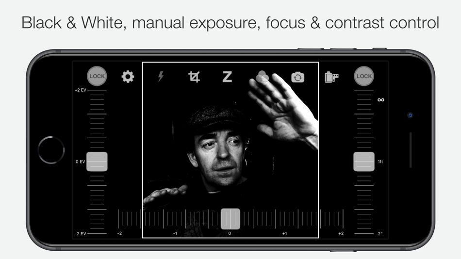 #1. Camera1 - Black & White Camera (iOS) 来自: Sebastien Ardon