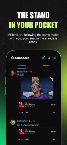 Soloscore: Social Live Scores iPhone screenshot 3
