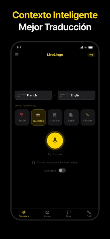 LiveLingo - 音声翻訳 screenshot 2 of 5