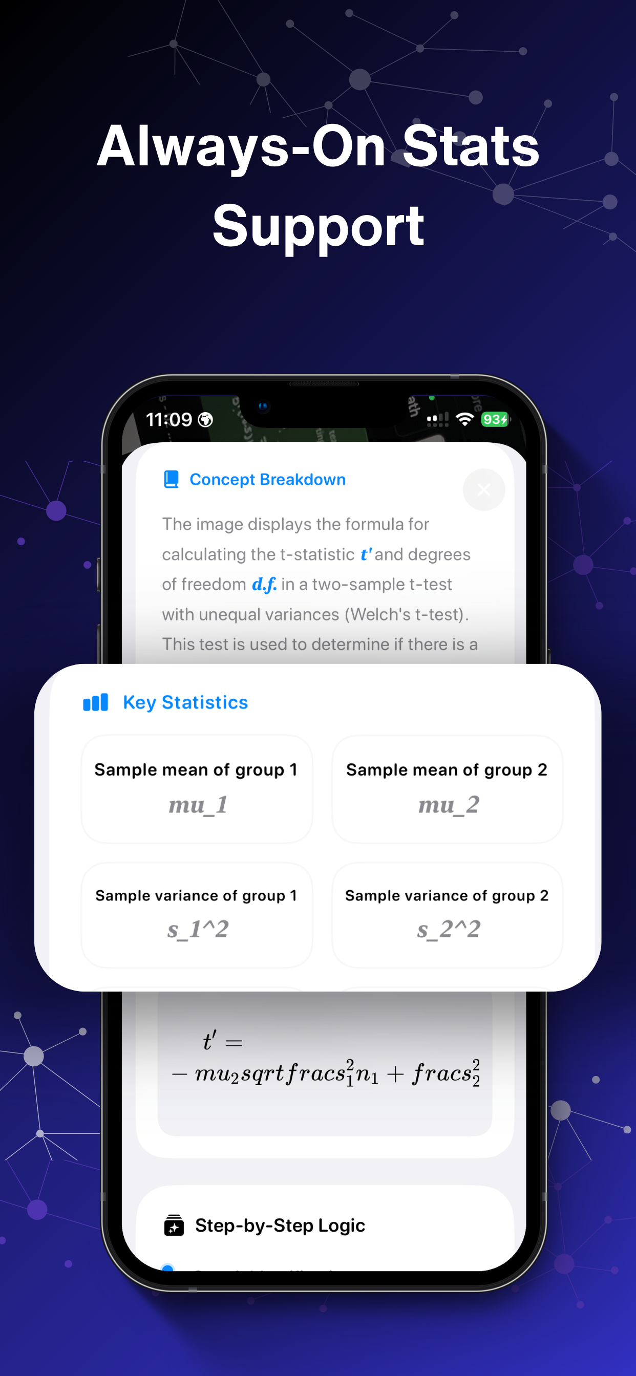 Statistics AI Helper MathTutor