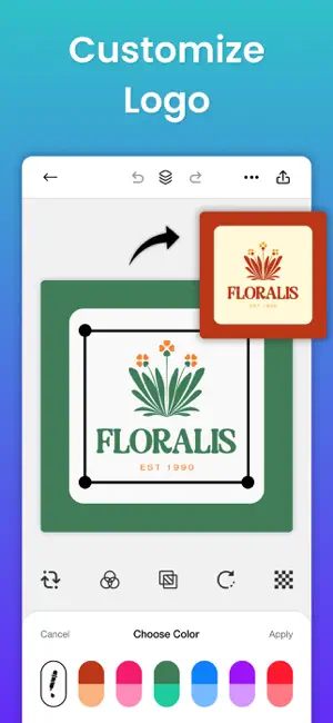 Canvas Logo Erstellen Poster iPhone screenshot 5