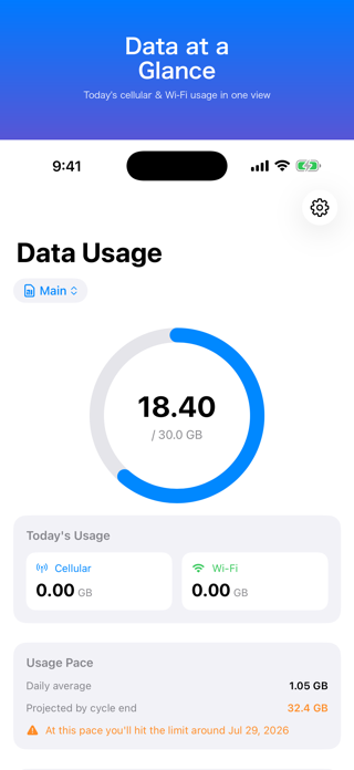 GigaGuard: Data Usage Widget Screenshot 1 of 6