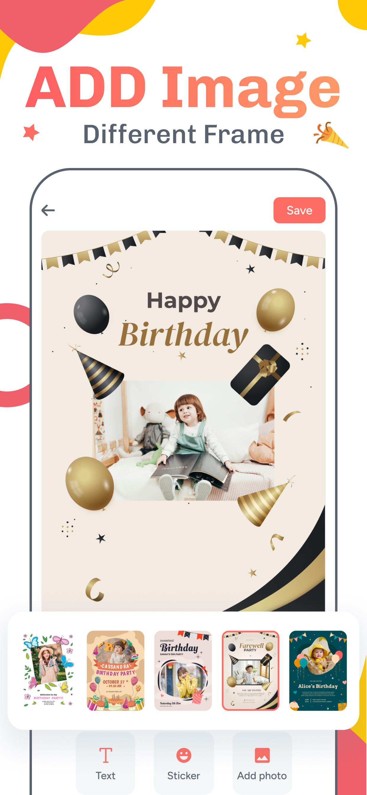 Birthday Photo Frame - Wishes