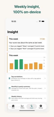 Calmgraph: Stress & HRV screenshot 4