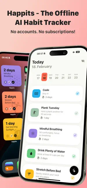 Happits: Local AI Habits screenshot 1