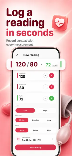 Blood Pressure Diary: BP Log screenshot 3