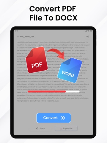 PDF to Word Converter - Docx iPad screenshot