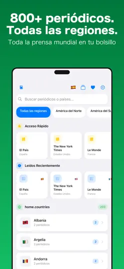 Captura de pantalla de World News 206・Traducción en iPhone 2