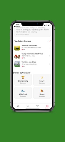 Dubai Golf Luxury App screenshot