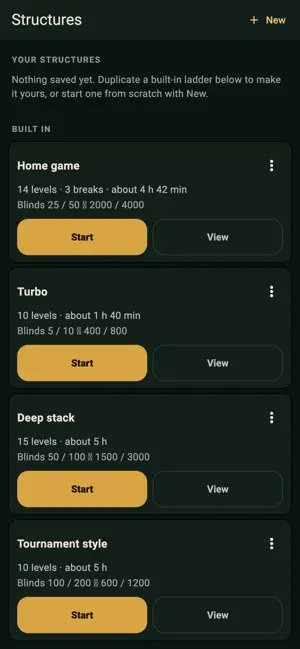 Poker Timer: Blinds & Holdem screenshot 2